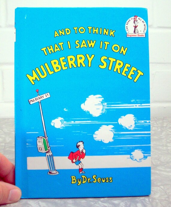 Vintage Book Dr Seuss1937 Mulberry Street by SuzisCornerBoutique