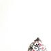 Red Black and white: Hand Painted Egg Ornament