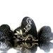 Magnets Black and White Heart Magnets: Three Hand painted Wooden Magnets