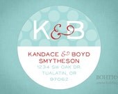 Address Labels - Dot Initial