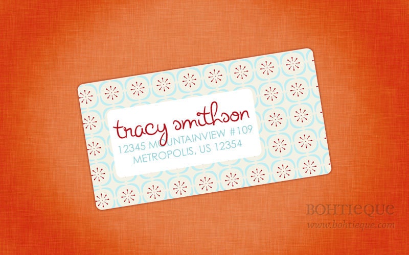 Mid-century Modern Address Label II