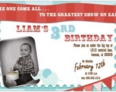 Set of 20 Vintage Circus Carnival Birthday Party Photo Invitations Personalized Il_170x135