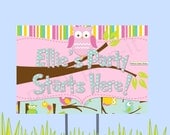18"x12" Owl Party Lawn Sign Il_170x135