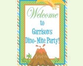Welcome Door Sign Banner Dinosaur Dinomite Birthday Party Il_170x135