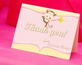Set of 10 Curious Monkey Folded Thank You Cards Il_170x135