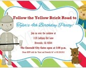 Set of 20 Wizard of Oz Tin Man Theme Birthday Party Invitations Custom Il_170x135
