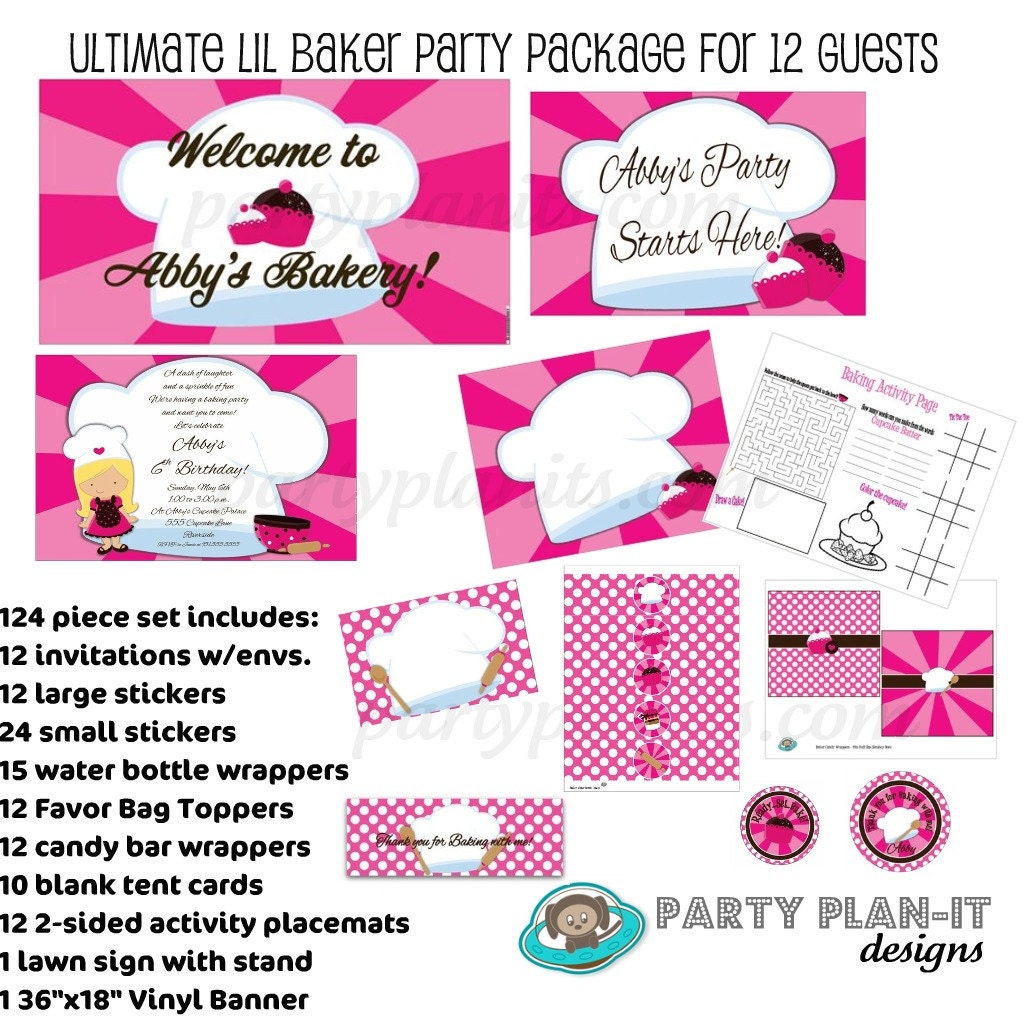 Ultimate Party Pack Lil Baker Chef Birthday for 12 Il_170x135