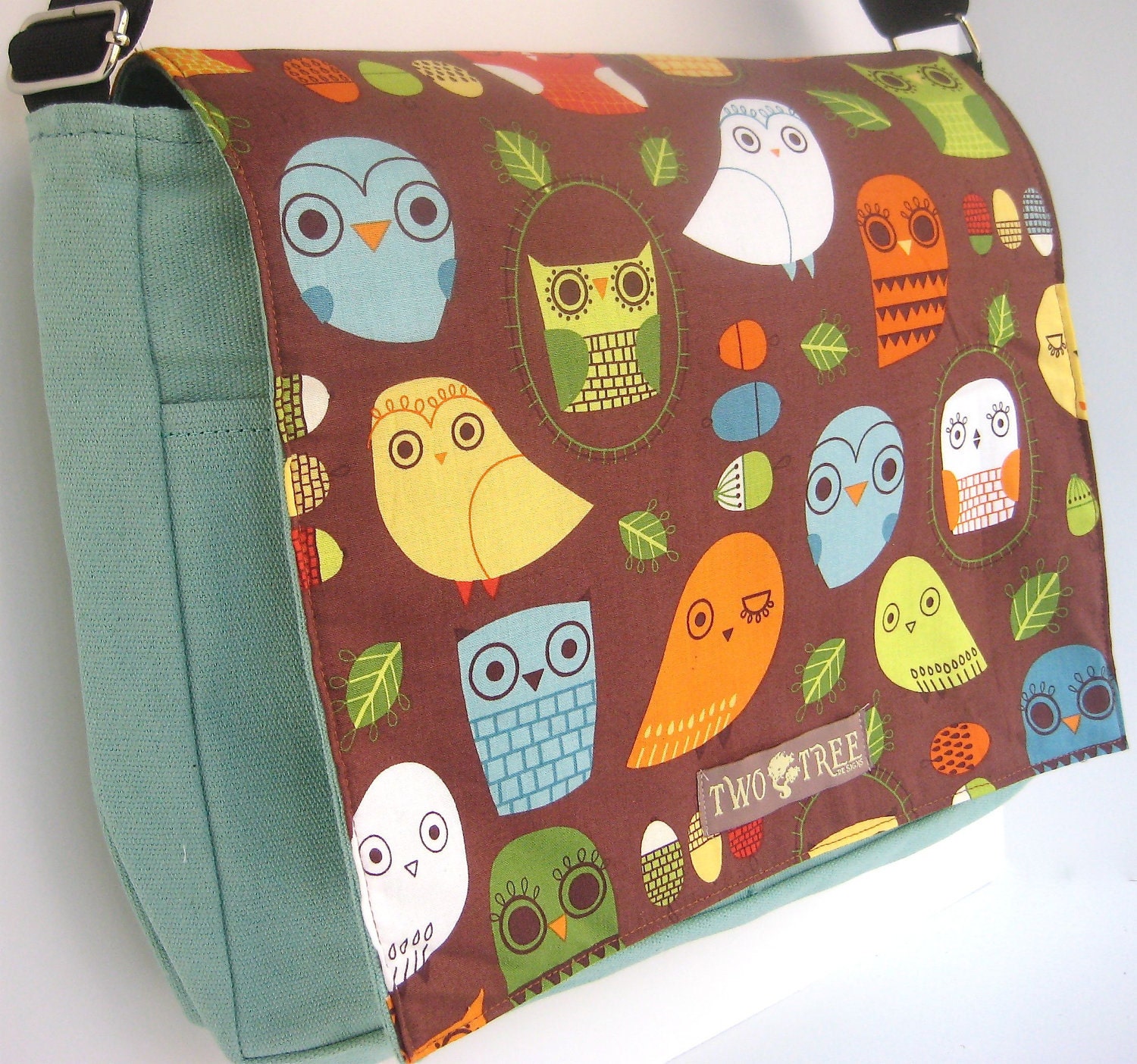 Mint Wise OWL MESSENGER Book Laptop Diaper BAG