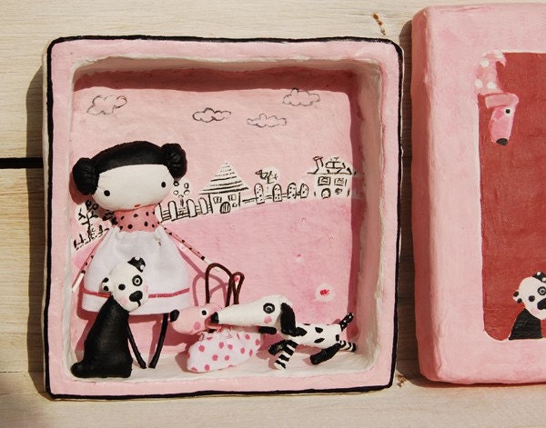 Little Doll with dogs