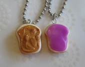 Peanut Butter and Grape Jelly Best Friend Necklaces