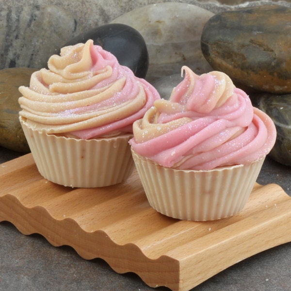 Lemon Raspberry Cold Process Cupcake Soap - Last one
