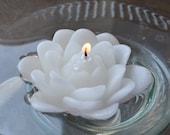 Set of 12 Lotus floating candles
