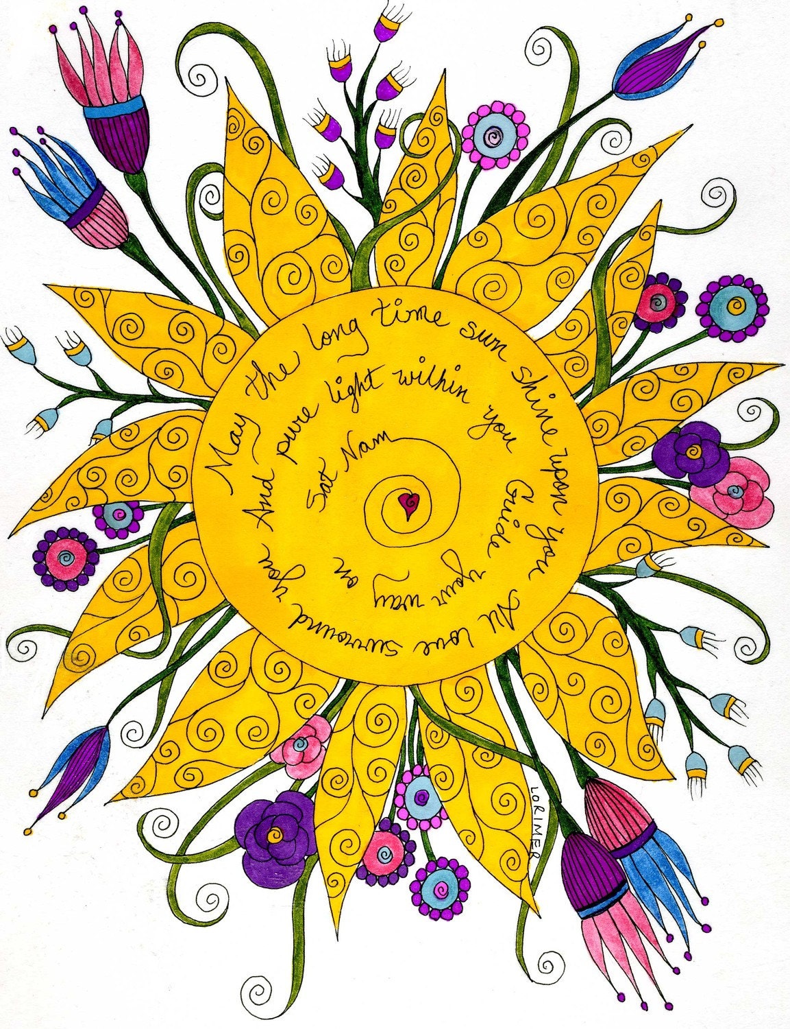 Sat Nam Note Cards, Yoga, Inspiration, JOurney, Love, Light