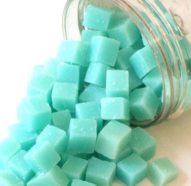 ANNIVERSARY SALE - Large Jar of Soap Bit Wipe Solution Cubes - Choose your scent - Dyed or Undyed - 70 pieces in a resealable container