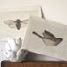 cicada art bird art neutral hand torn parchment prints set of two