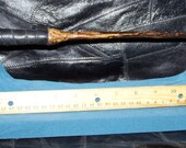 Hard to Find Assassin's Wand with Black Leather Wrapping 12 1/4 inches