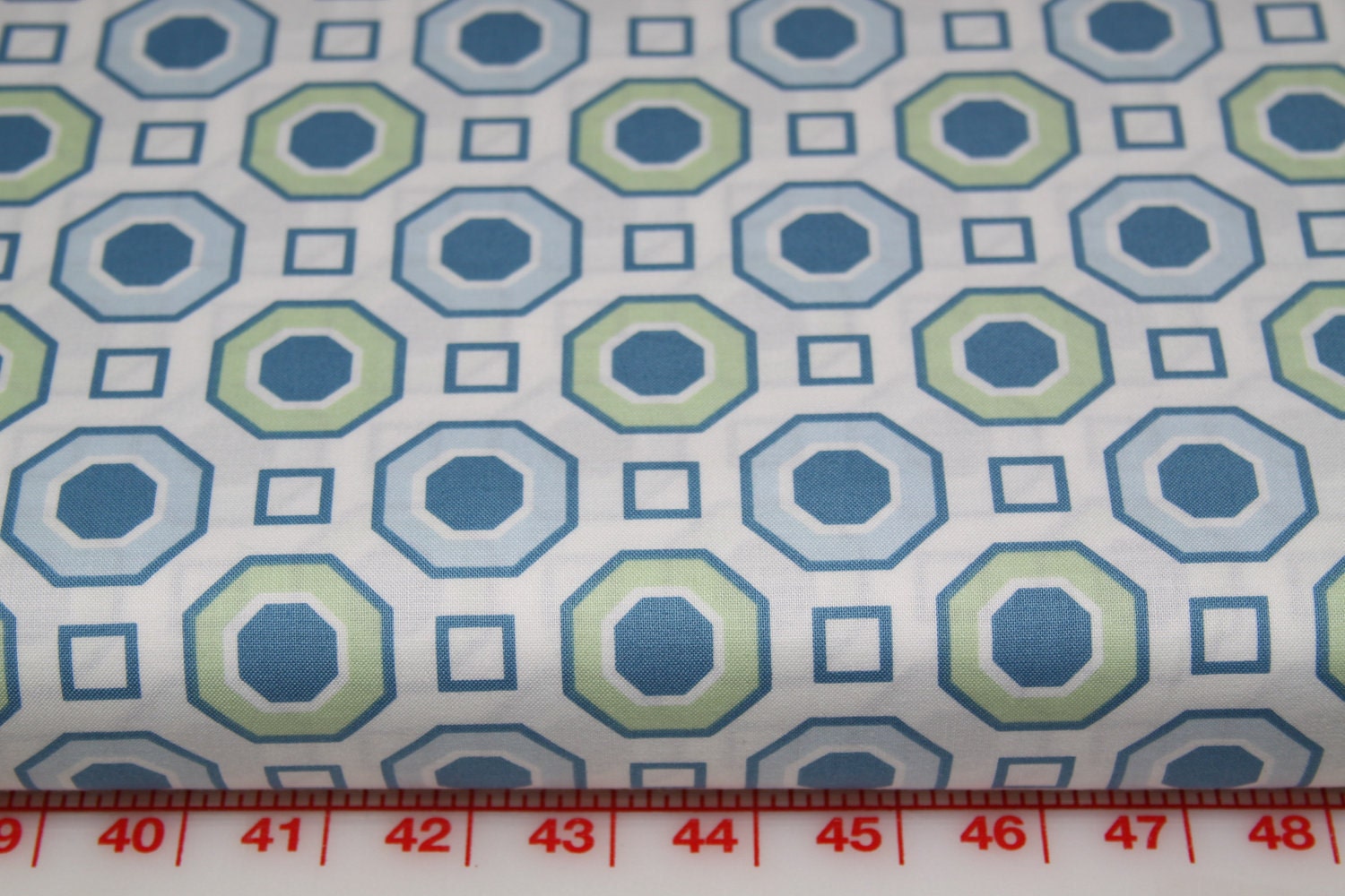 Little House By Annette Tatum Free Spirit Fabric Honey Comb AT29 Ocean One yard No 34
