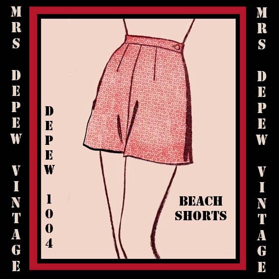 vintage shorts pattern