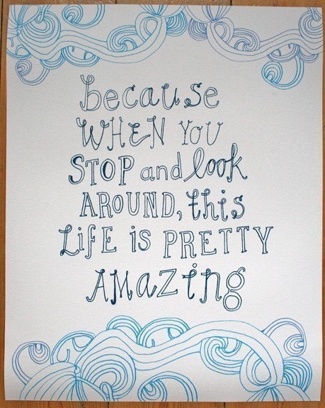 Pretty Amazing (8x10 in blue)