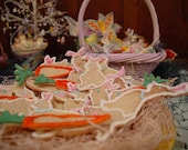 Holiday Hand Rolled and Decorated Tangerine Sugar Cookies