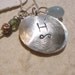 Shabby Chic Designs Hand Stamped Silver Locket Necklace