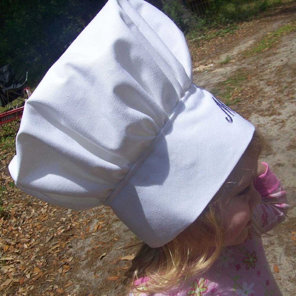 Personalized Handmade Chef Hat 23 Inches Great for Adult's