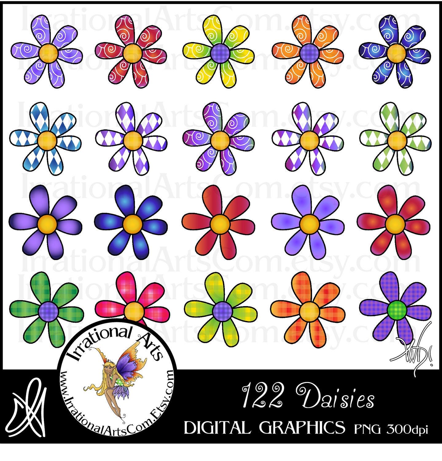 Clipart Of Daisies