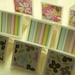 9 Piece Set of So Adorable Floral and Stripes Mini Note Cards