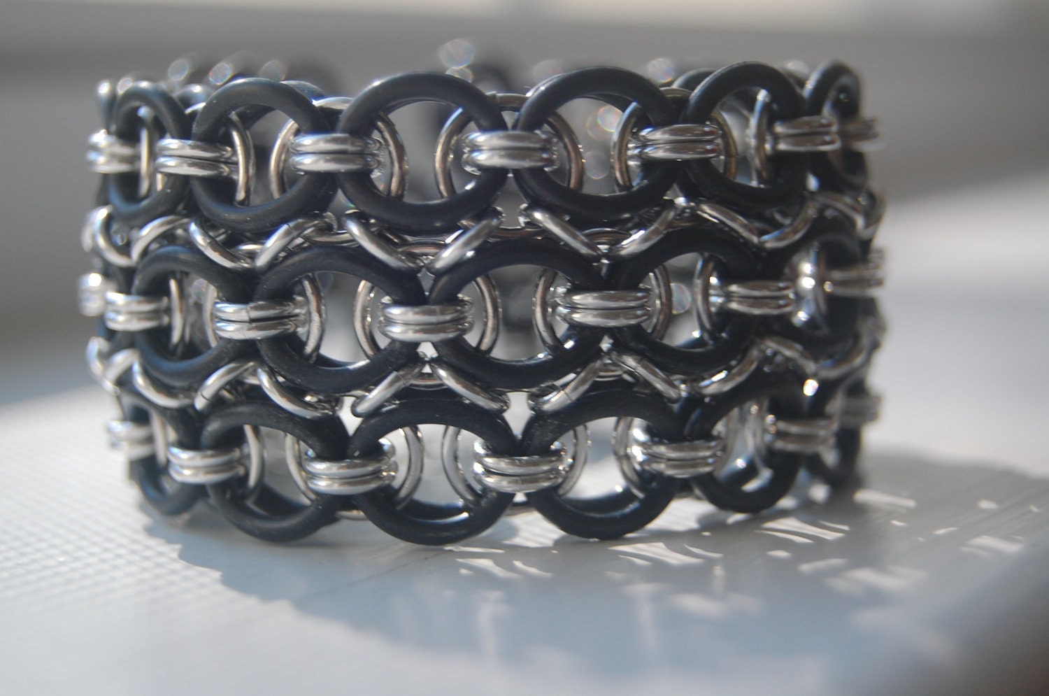 Stretchy Helm Weave Bracelet