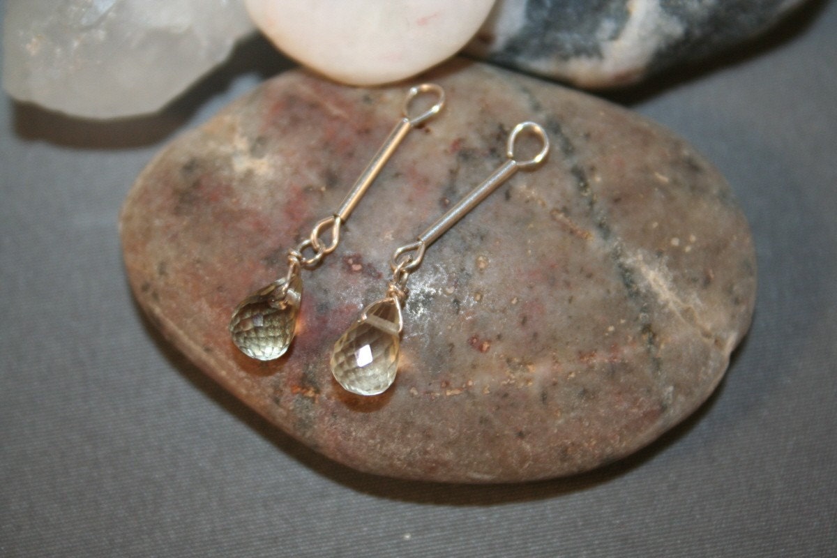Lemon Topaz Earring Jackets