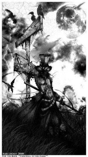 Farewell to the flesh, 11 x 17 inch print By Jesse Lindsay