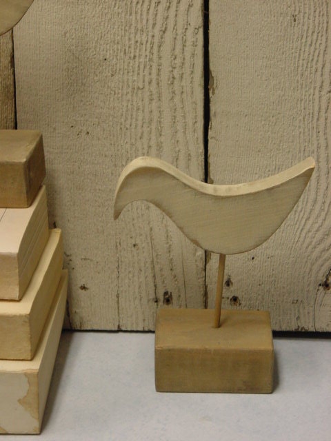 Set of six hand crafted SHORE BIRDS / BEACH cottage decor