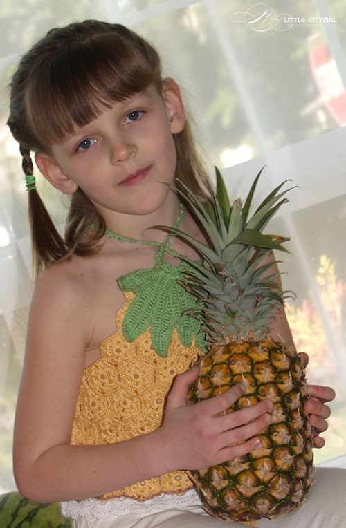 Fruity Fun. Pineapple Top Sizes 2-12 Pattern/Ebook Crochet