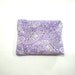 Pocket Zipper Case Change Purse Lavender Paisley