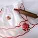 Vintage Romantic Hostess Organza Apron - Layered Luscious White Organza