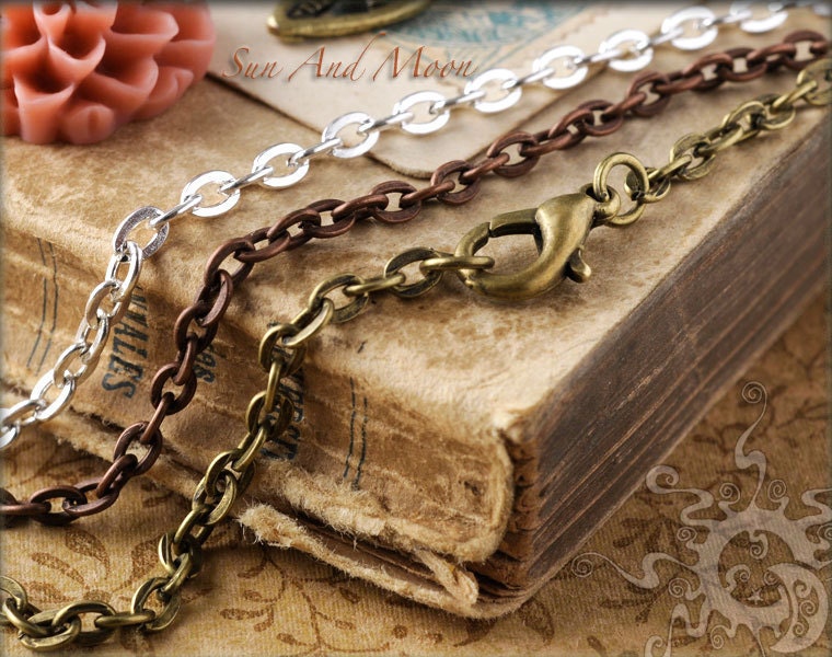 40 Vintage Style Necklaces - Handmade Chain - Mix and Match - VN