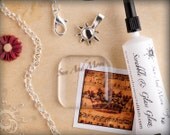 Glass Tile Pendant Kit - 20pc DIY KIt and Collage - Mix and Match Different Color Finishes on Rolo Necklaces and Bails.