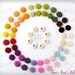 Resin Cabochons - 100pcs Flower Cabochons - 22mm - Mix and Match Your Choice of Colorful Resin Flowers
