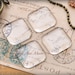 100 1 Inch Puffy Square Glass Shapes - Clear Glass Tile Cabochons from Sun And Moon Craft Kits