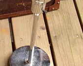 Vintage METAL LAMP, industrial, working, chrome, very cool