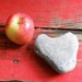 OOAK HEART ROCK, beach find, pacific weathered, supply, decor, collectible, rustic patina