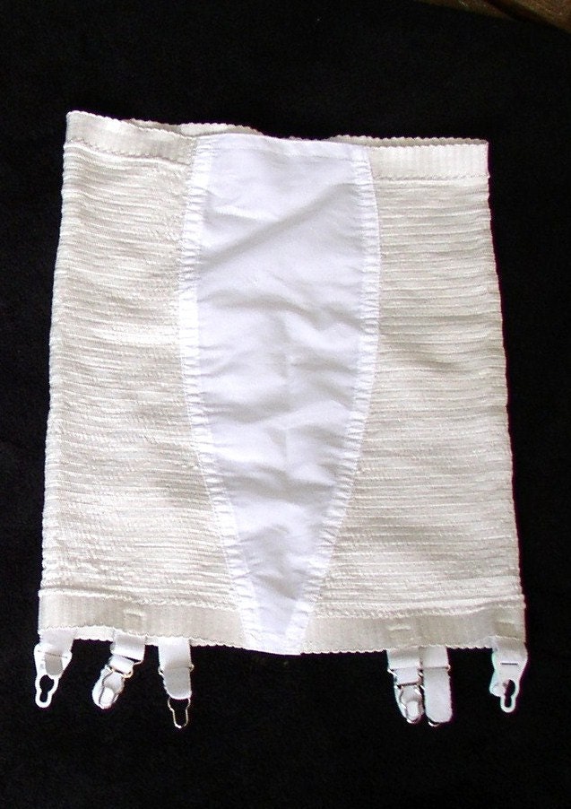 Sexy Sweet VINTAGE GIRDLE satin panel by JunqueInTheTrunque