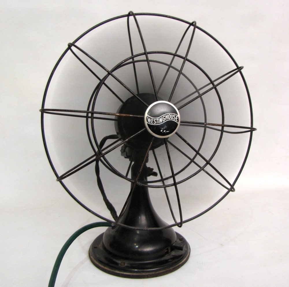 Industrial Westinghouse Master Aire Desk Fan WORKING 1930s Electric Vintage