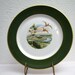 Vintage Prehistoric altered vintage plate Dinosaurs Natural History Idyllic Countryside 40s Syracuse China
