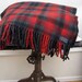 Vintage Pendleton Tartan Plaid Warm Wool Blanket Lake House decor Green Red LARGE