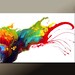 Abstract Art Painting on Canvas 36x24 Original Modern Contemporary Art by Destiny Womack - dWo - A Fading Dream