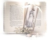 Jane Austen Bookmark Regency Gifts White Frills Jane Austen Gifts Tag Bookmark
