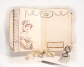 Jane Austen Journal,  Pride and Prejudice,  Handmade Paper  Art  Journal,  Regency, Literature, Jane Austen Diary