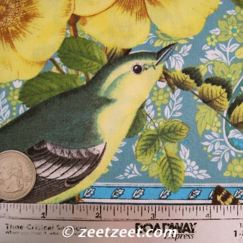 BELLE ROSE Yellow - Quilt Fabric by the Yard - Michael Miller French Journal Collection - Additional yardage available