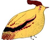 Bird screen print